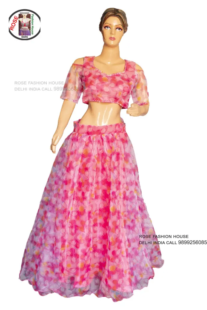 Printed Floral Dance Lehenga Choli Dress | Rose Fashion House Delhi India
