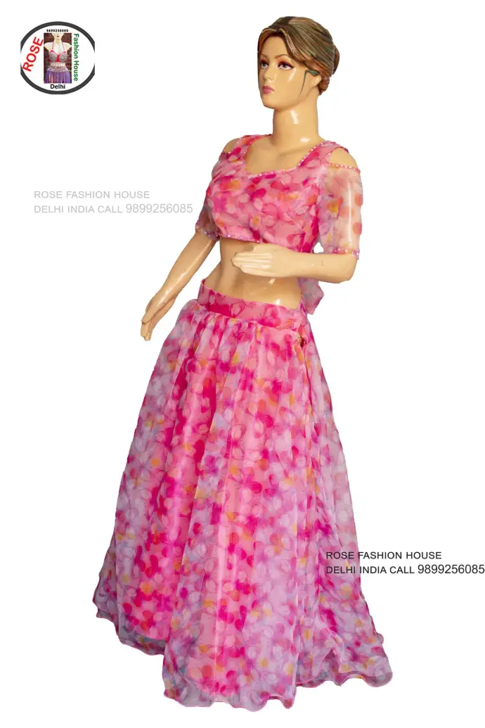 Printed Floral Dance Lehenga Choli Dress | Rose Fashion House Delhi India
