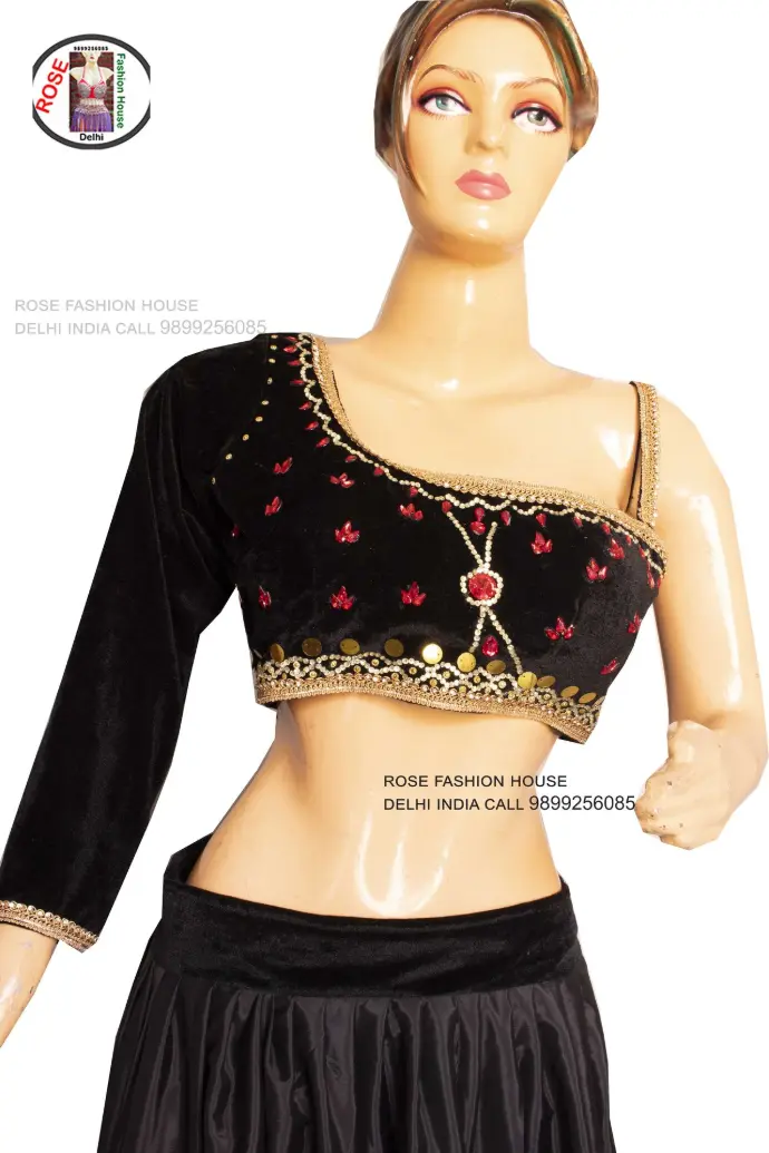 Black Color hand work Dance Dress Lehenga Choli dress | Rose Fashion House Delhi India